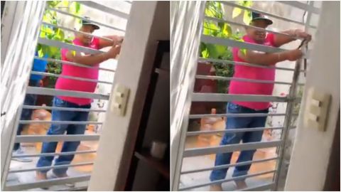 📹 VIDEO: Mujer logra grabar a sujetos que intentaban entrar a su casa a robar
