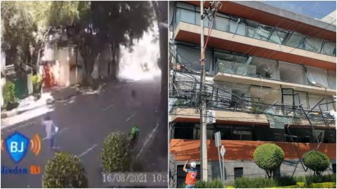 VIDEO: Captan momento de la explosión en edificio de CDMX