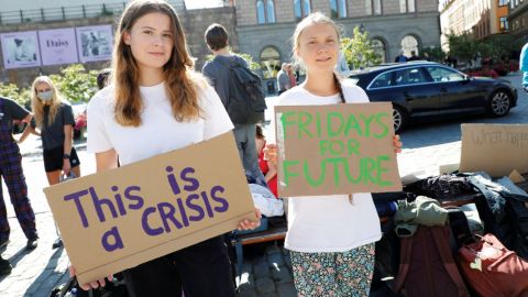 Greta Thunberg señala que su generación limpiará el desorden de los adultos
