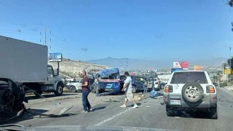 VIDEO: Carambola mortal en Libramiento S. Rosas Magallón de Tijuana