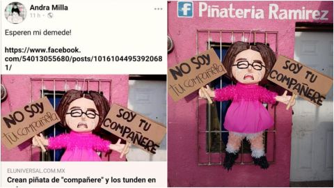 'Habemus demande'; Andra Milla alista demanda por piñata de 'compañere'
