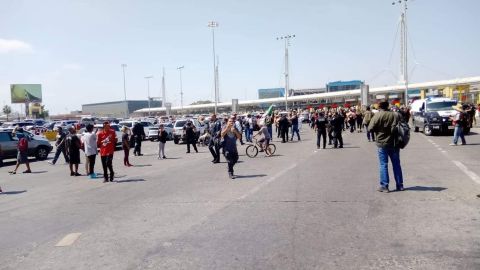 Cerrada la Garita de San Ysidro por manifestación de migrantes