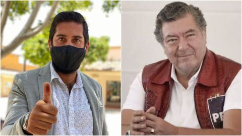 Hank Rhon felicita a su hijo Juan Carlos por recibir la constancia de regidor