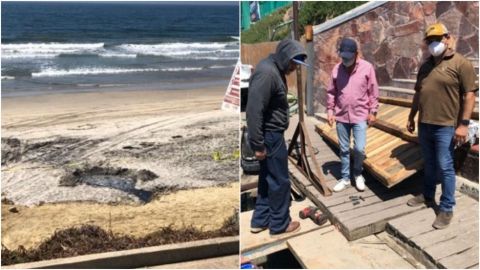 Inicia reparación de cárcamo en Playas de Tijuana tras derrame de aguas negras