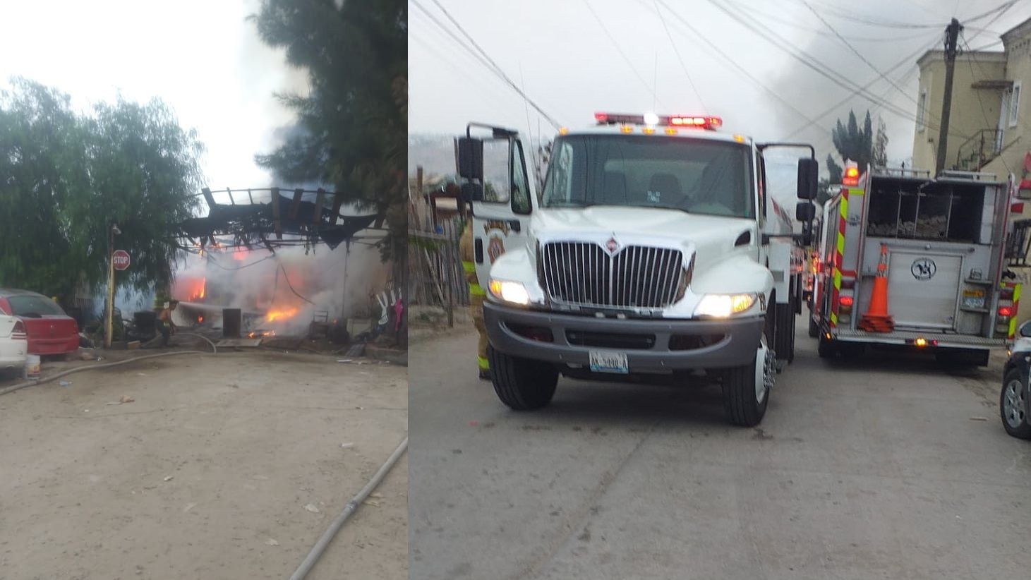 Fuerte incendio en Loma Bonita