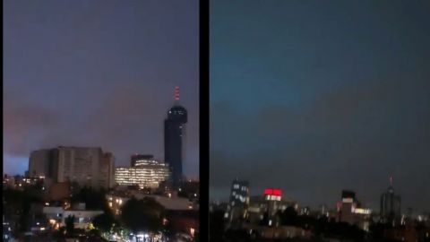 ¿Por qué se iluminó el cielo? Reportan destellos azules durante el sismo de hoy