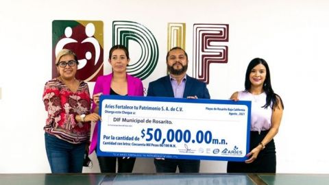 Grupo Aries hace importante donación a DIF Rosarito