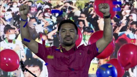 Manny Pacquiao se lanza como candidato a la presidencia de Filipinas