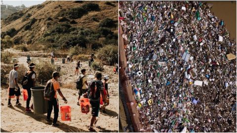 Recogen hasta animales muertos en limpieza binacional del Río Tijuana