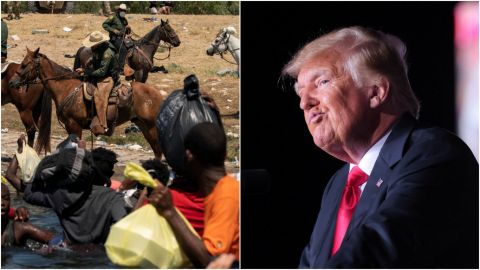 Trump elogia a agentes fronterizos a caballo que intimidaron a migrantes
