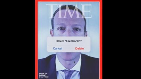 "¿Borrar Facebook?"; Mark Zuckerberg sale en portada de TIME tras caída de red