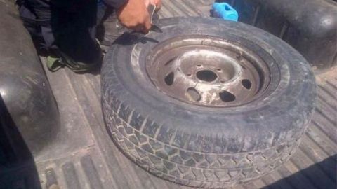 Detectan "mula ciega" en una llanta de vehículo en Tijuana