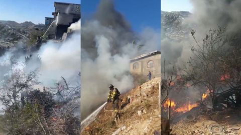 🎥 Fuerte incendio: Tres familias quedaron sin hogar esta mañana