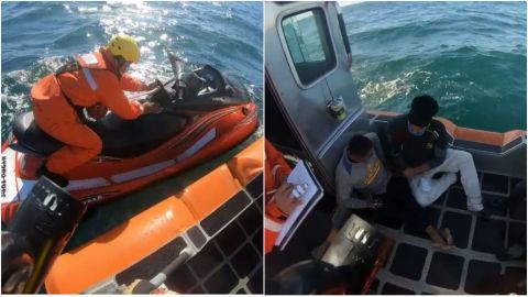 Rescatan a hombres que quedaron varados cerca de Isla Coronado en una jet ski