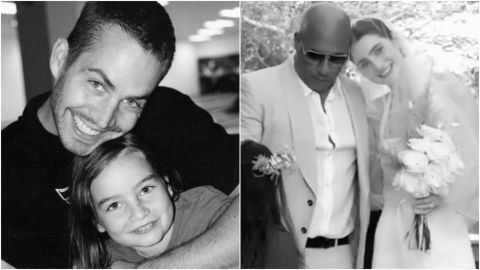Hija de Paul Walker se casó y Vin Diesel la acompañó al altar