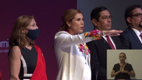 Marina del Pilar Olmeda toma posesión como la primera gobernadora de BC