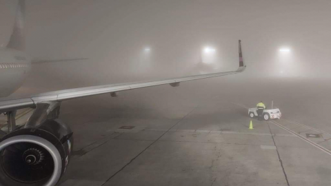 Más de 40 vuelos fueron afectados por neblina en Tijuana