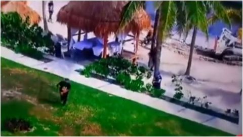 Difunden nuevo video de tiroteo en hotel de Puerto Morelos, Quintana Roo