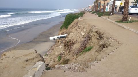 VIDEO: Derrumbes en el Malecón de Playas de Tijuana