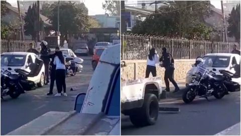 'Corrupto', grita mujer a oficial por levantar su vehículo bien estacionado