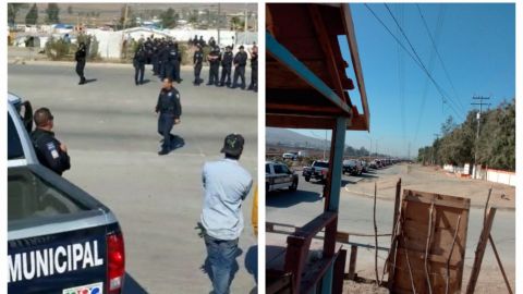 VIDEOS: Decenas de policías desalojan a invasores de Valle Redondo