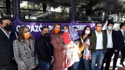 Arranca ruta de transporte violeta gratuito exclusivo para mujeres y niños