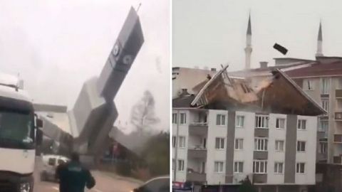 VIDEO: Temporal de viento en Estambul deja cinco muertos y 63 heridos