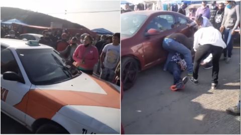 📹 VIDEO: Intentan linchar a taxista en sobreruedas; atropelló a una persona