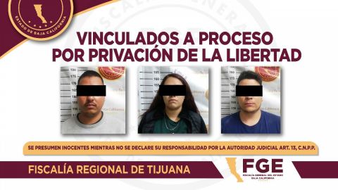 A prisión tres individuos acusados de secuestro en Tijuana