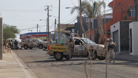 Ejército y Policía Municipal resguardan un domicilio en Residencial Las Plazas