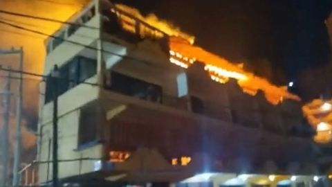 Incendio en Acapulco: registran en video llamas en hotel de Puerto Marqués
