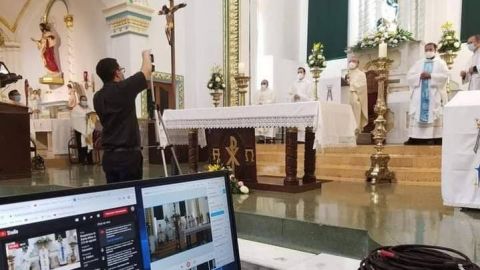 Suspenden misas virtuales por falta de luz