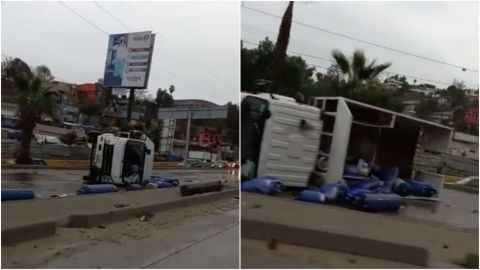 Comienzan los accidentes por lluvias en Tijuana; uno en Zona Río