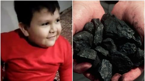 VIDEO: ''Para hacer carnita asada'': Niño recibe carbón de regalo en Navidad