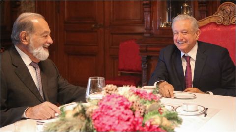 AMLO desayuna con Carlos Slim, 'buen empresario' señala el presidente