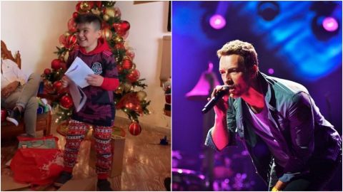 Niño recibe boletos en Navidad para ver a Coldplay; banda le regala boletos VIP