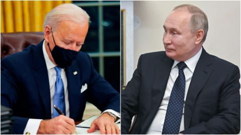 EU atacará si Rusia invade Ucrania: Biden; 'un error colosal', advierte Putin