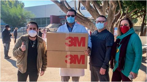 Hospitales Puerta de Hierro donó mascarillas al Hospital General de Tijuana
