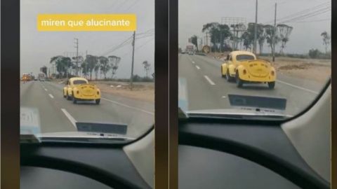 Tunea su vocho con carro del mismo modelo; video sorprende en TikTok