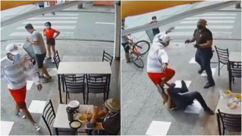 VIDEO: Ladrón se aferra a robar un celular varias veces; se va sin nada