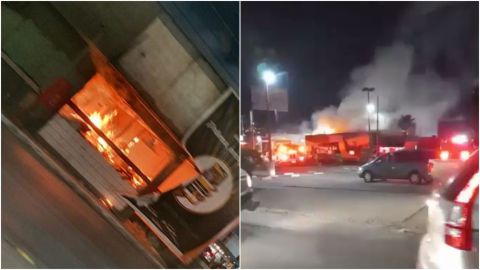 Fuerte incendio en local abandonado de boulevard Agua Caliente