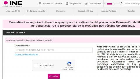 Lanzan página para verificar firma de revocación de mandato