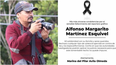 Gobernadora condena asesinato de fotoperiodista Margarito Martínez