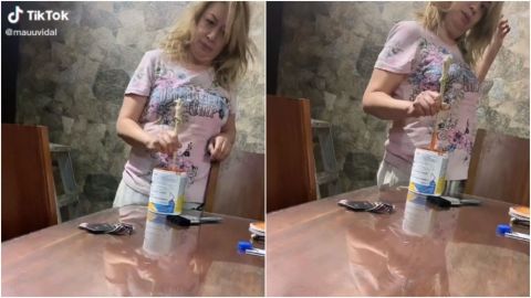 Madre de fan usa 'varita' de Harry Potter para mezclar pintura; TikTok enfurece