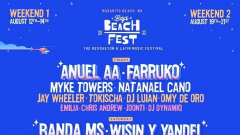 Anuncian line up Baja Beach Fest 2022… el tan polémico evento del año pasado