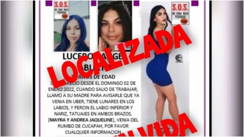 Confirman muerte de Lucero Rangel, joven desparecida desde el 2 de enero