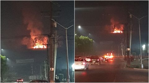 En llamas reconocido panteón de Tjuana