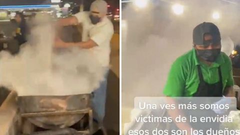 📹 VIDEO: Vendedor de comida ataca puesto de tacos por disputa territorial