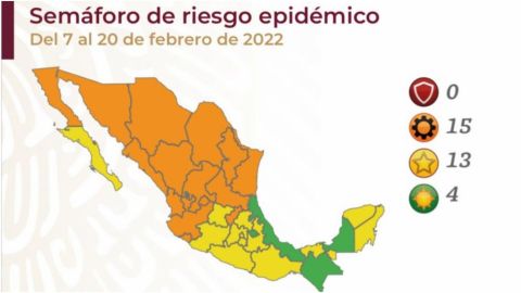 México se pinta de naranja y amarillo por semáforo covid