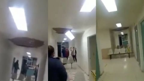 📹 VIDEO: Así es como colapsó techo de clínica del IMSS